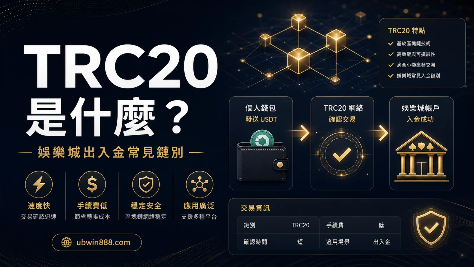 TRC20 是什麼？娛樂城出入金為什麼都推這條鏈